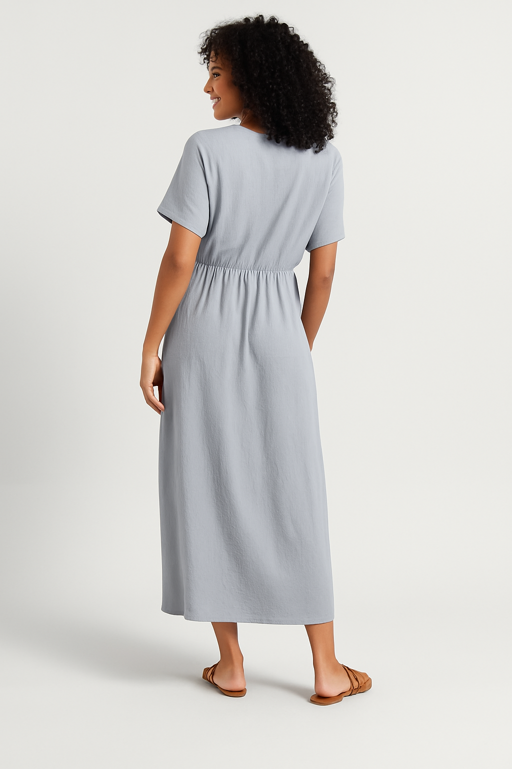 Vestido Linho Midi Athenas