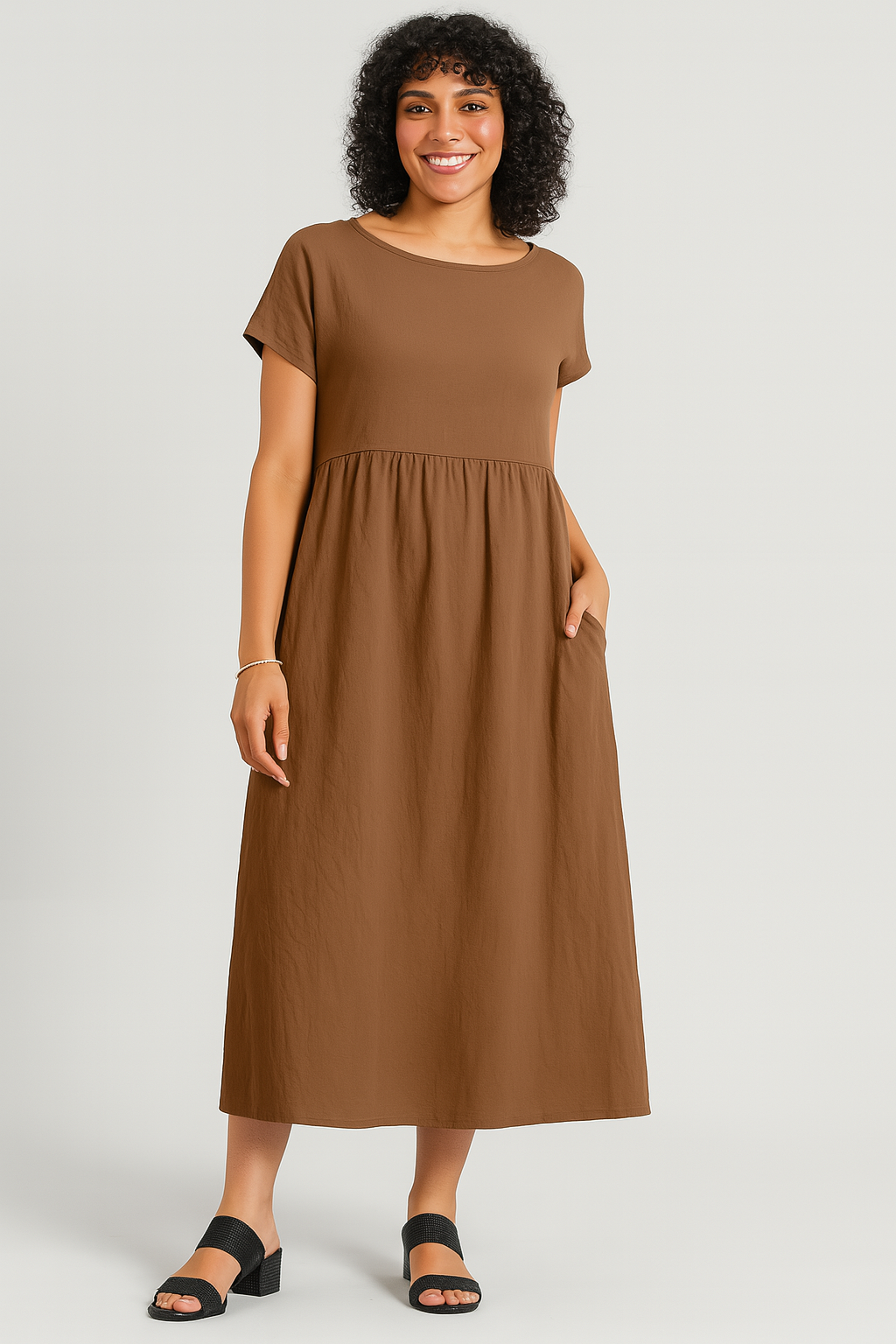 Vestido Linho Midi Athenas