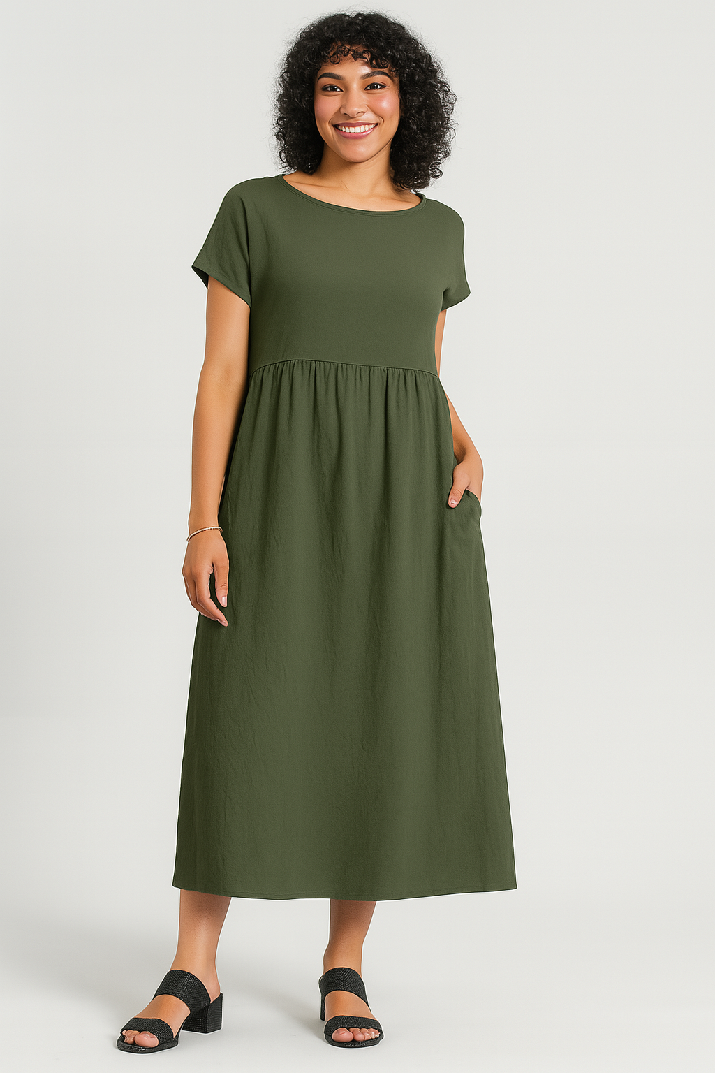 Vestido Linho Midi Athenas