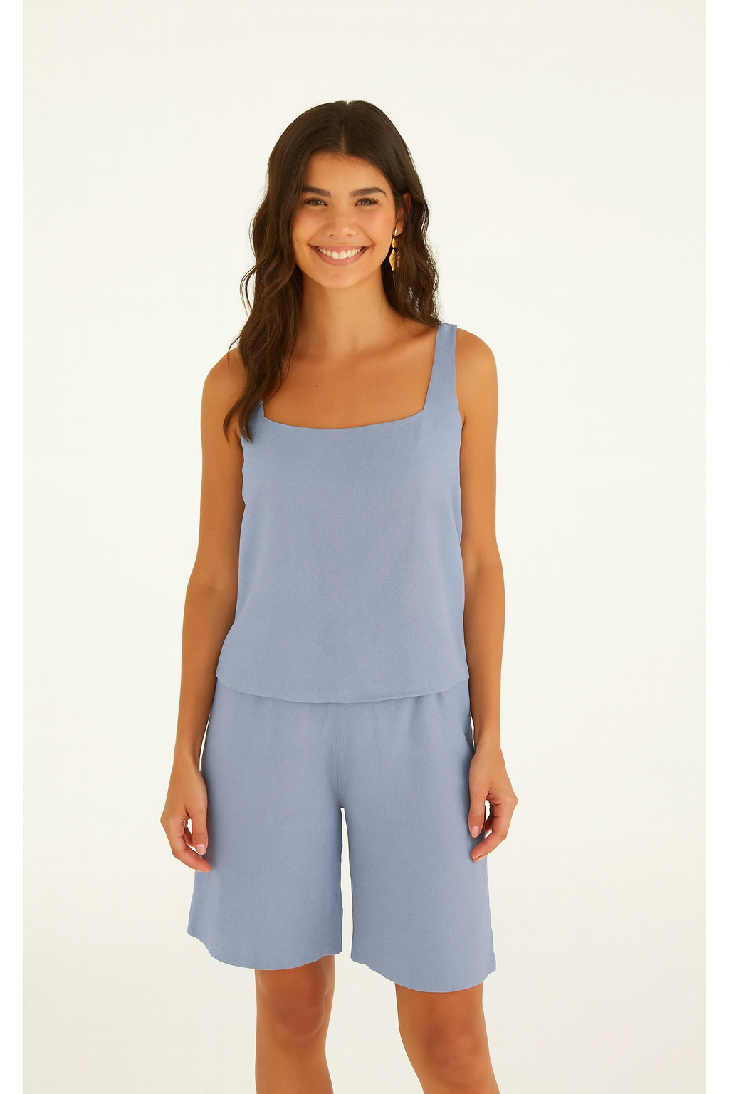 Conjunto Regata e Calça em Linho Eloah