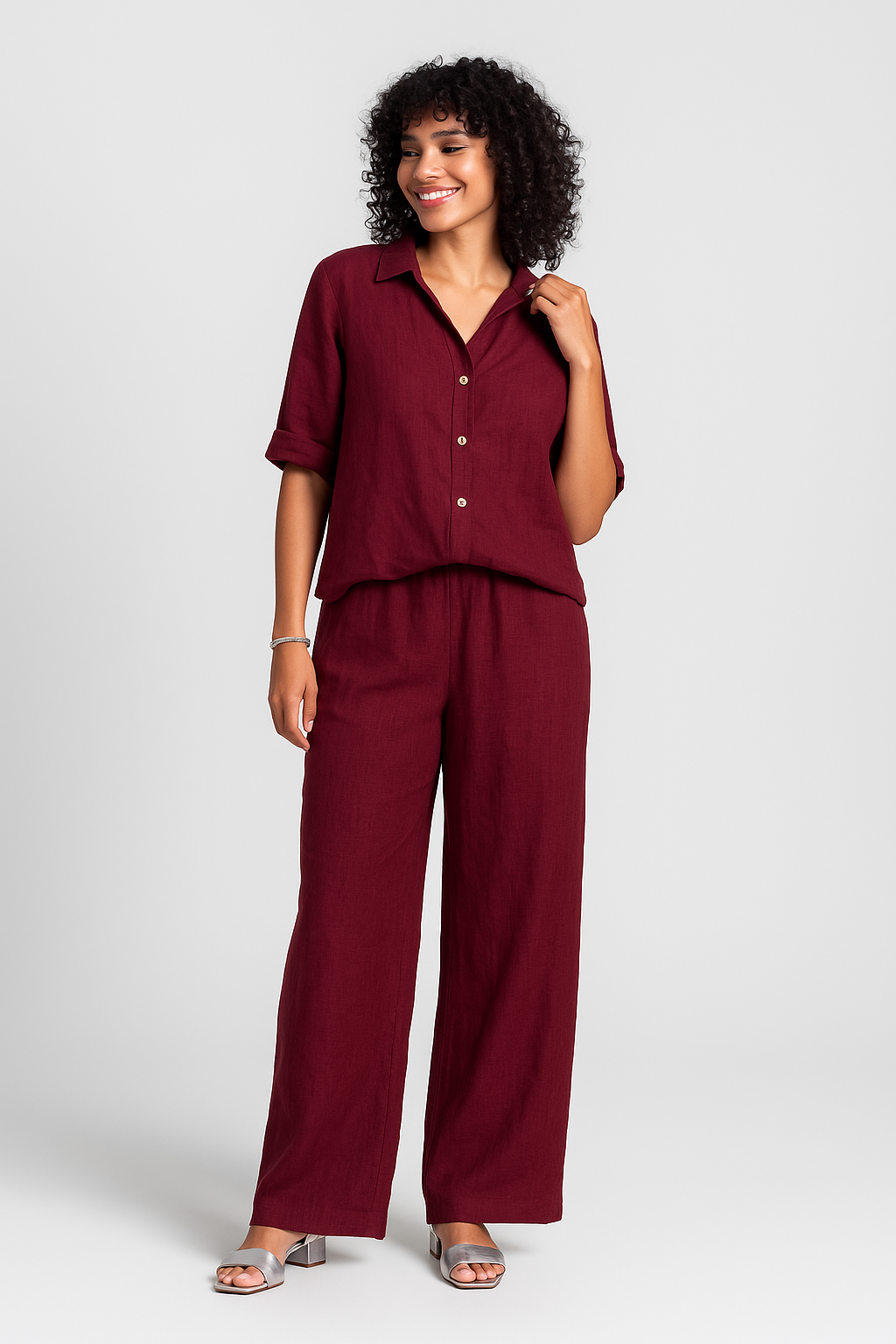 Conjunto de Camisa e Calça Priscila