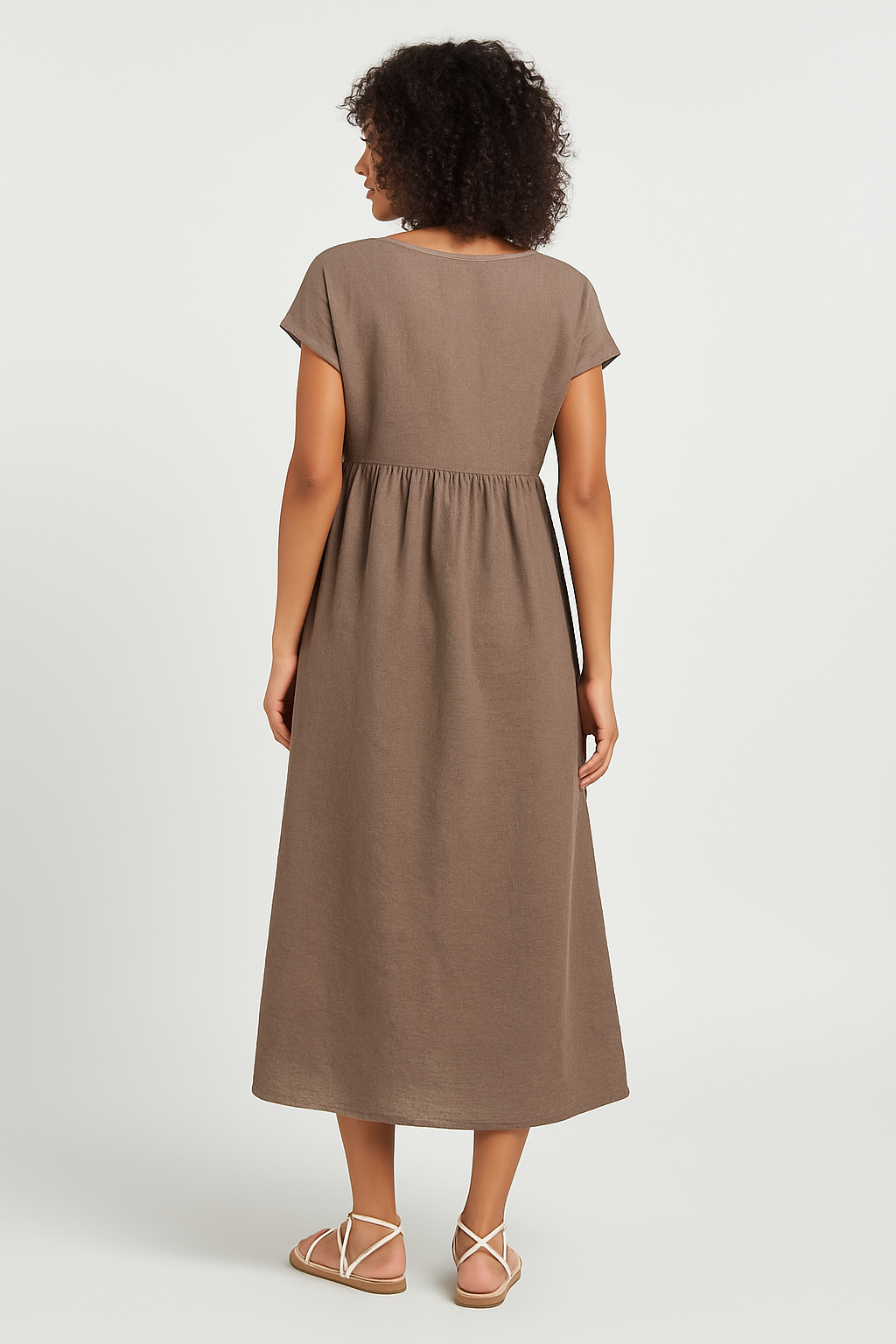 Vestido Linho Midi Athenas