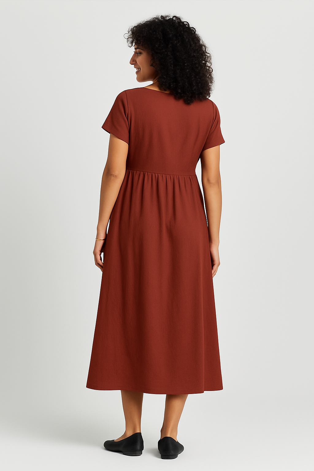 Vestido Linho Midi Athenas