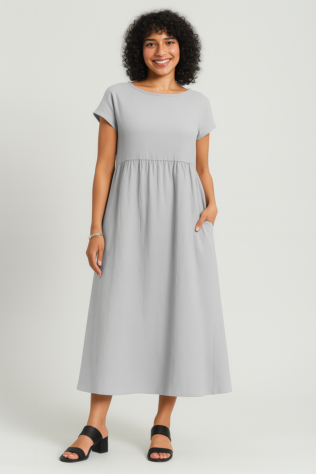 Vestido Linho Midi Athenas