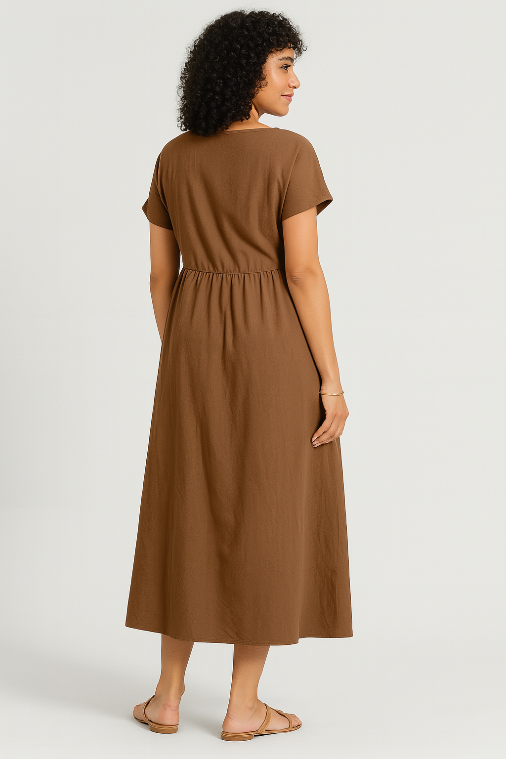 Vestido Linho Midi Athenas