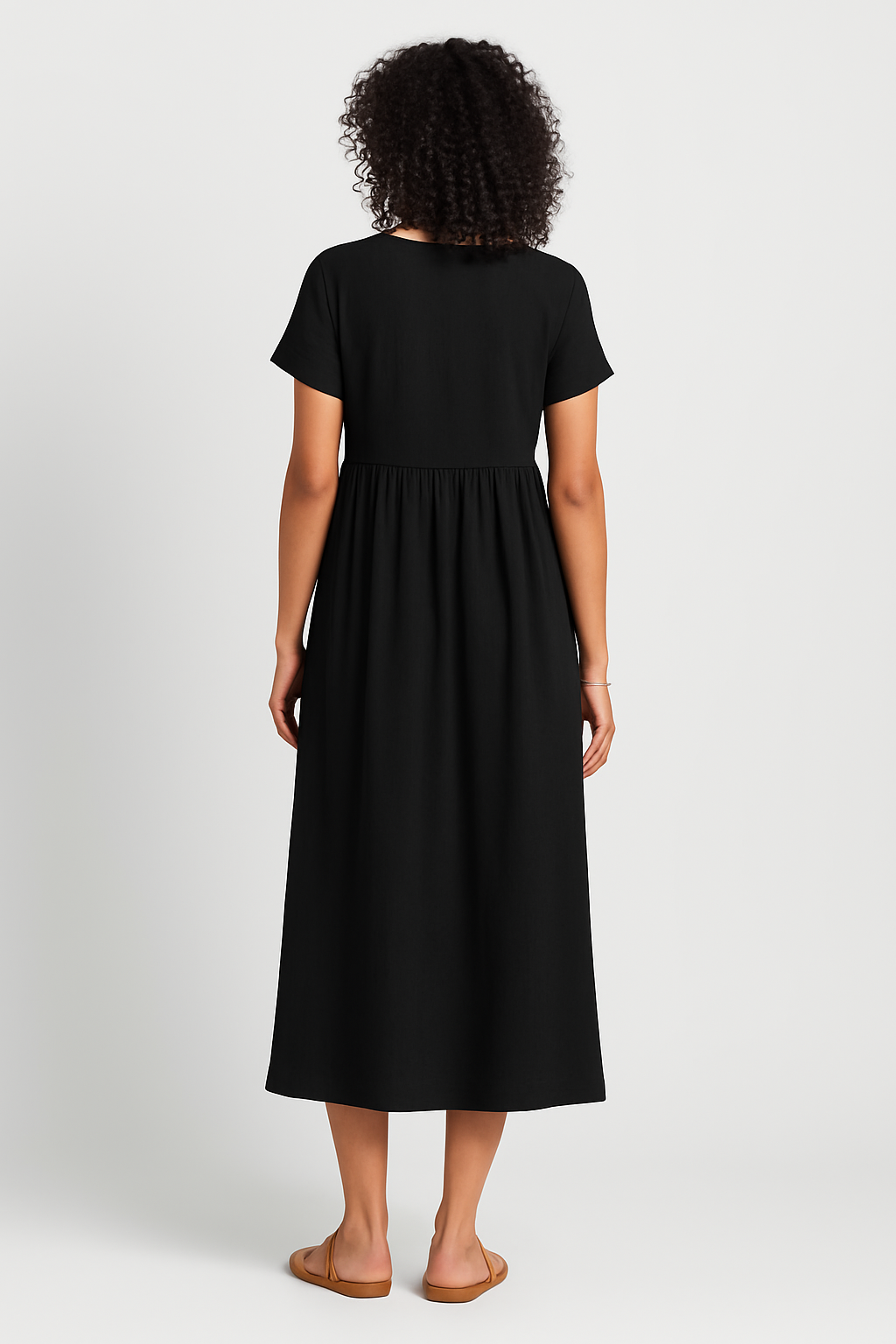Vestido Linho Midi Athenas